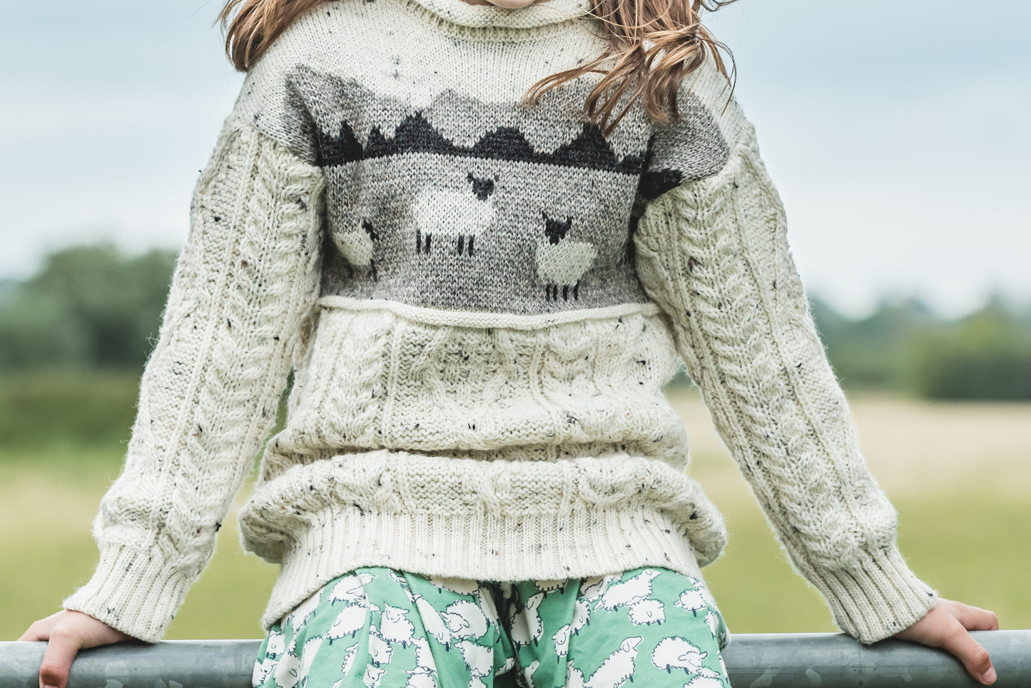 The Pipsqueak Priddy - Sheep Scene Knitted Jumper