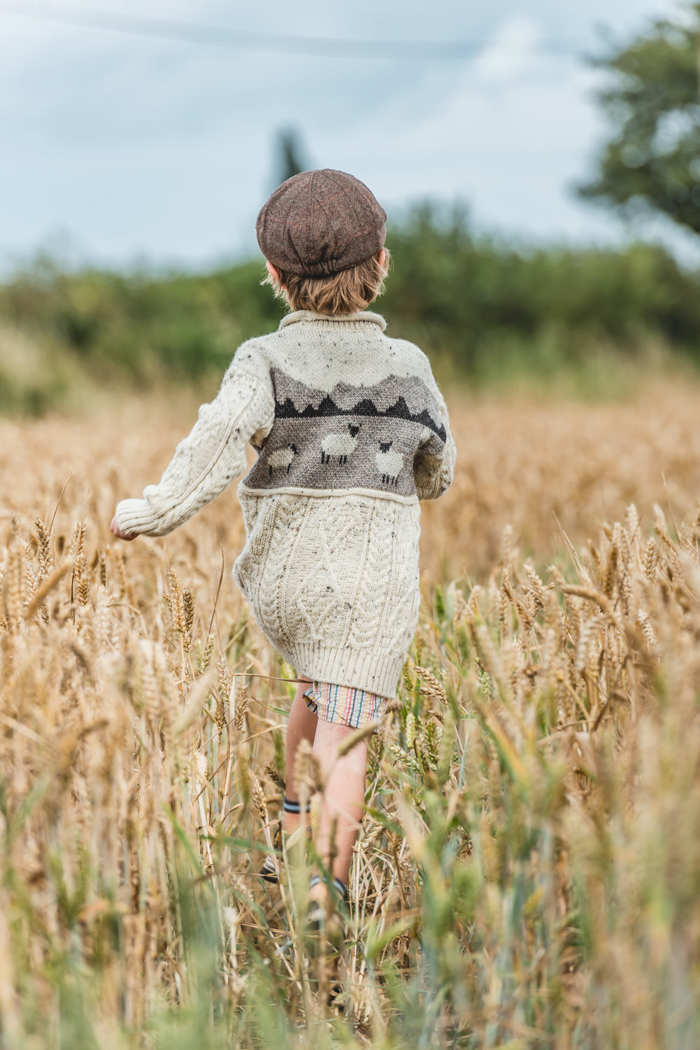 The Pipsqueak Priddy - Sheep Scene Knitted Jumper