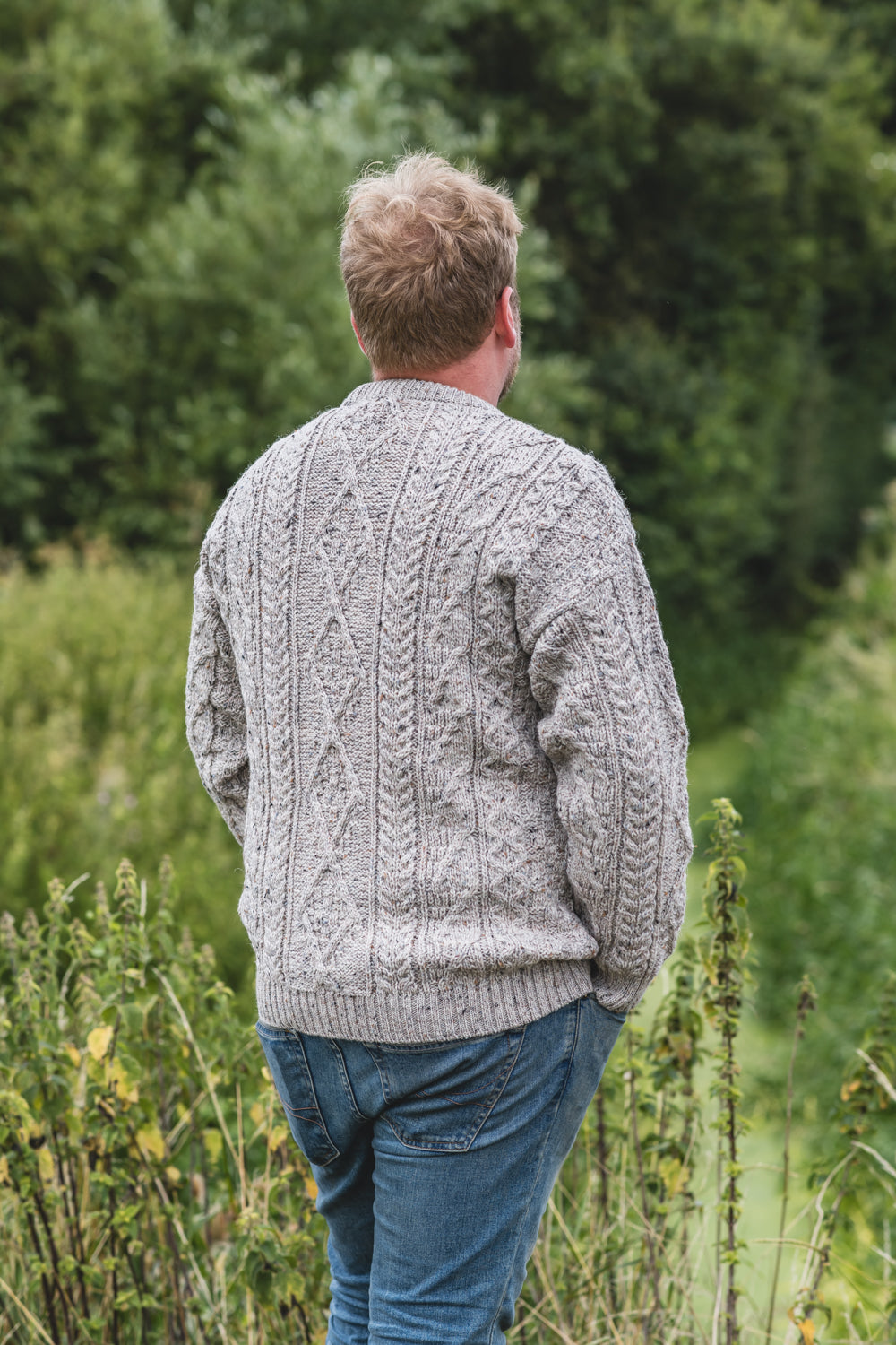 The Pylle - Aran Jumper - Natural Mix