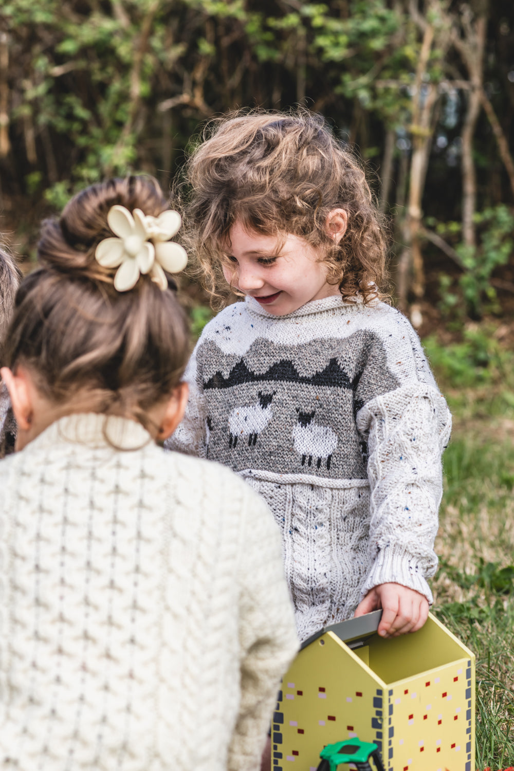 The Pipsqueak Priddy - Sheep Scene Knitted Jumper