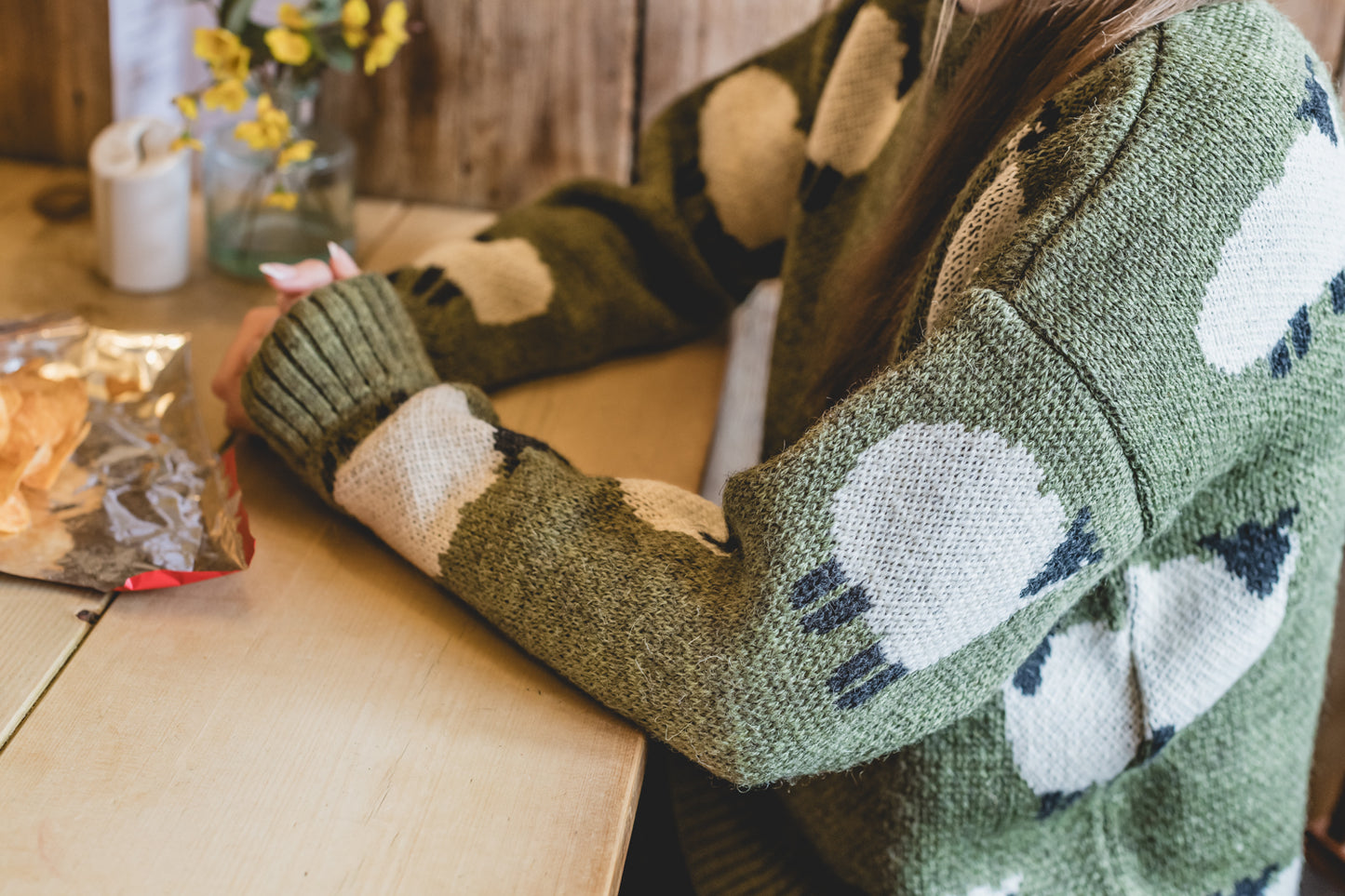 The Woolavington - Black Sheep Jumper - Dark Apple