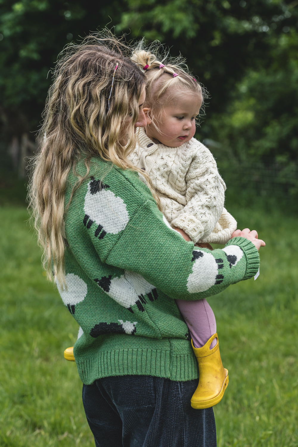 The Woolavington - Black Sheep Jumper - Dopamine Green