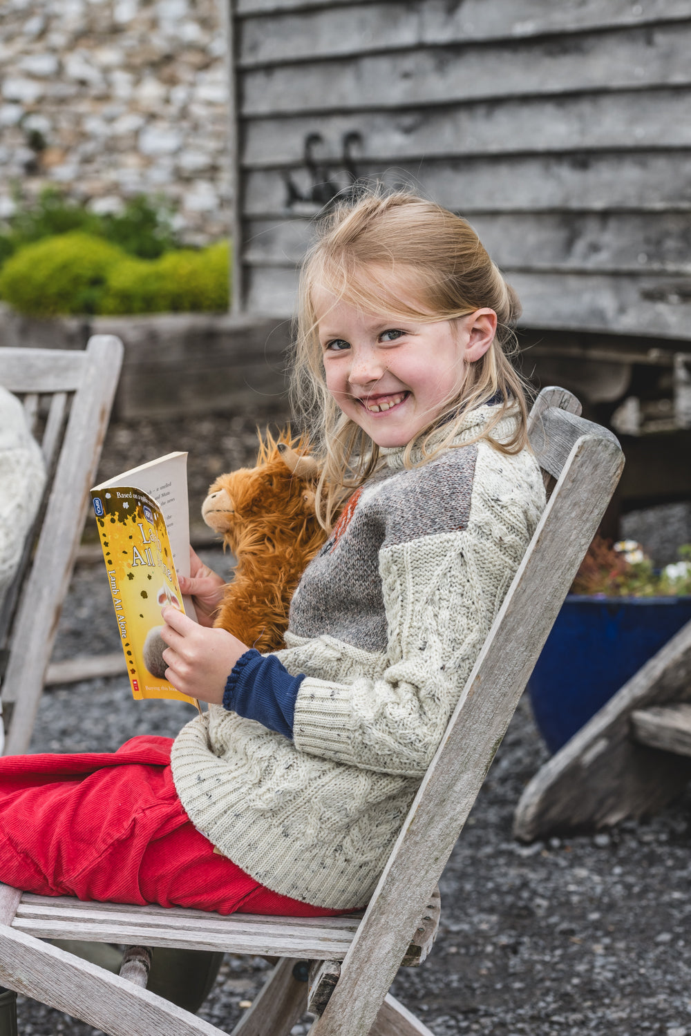 The Pint Sized Pilton - Highland Cow Knitted Jumper