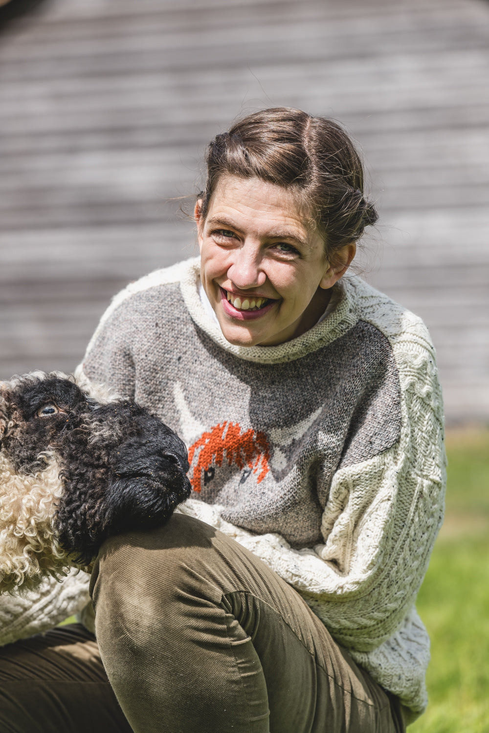 The Pilton - Highland Cow Knitted Jumper