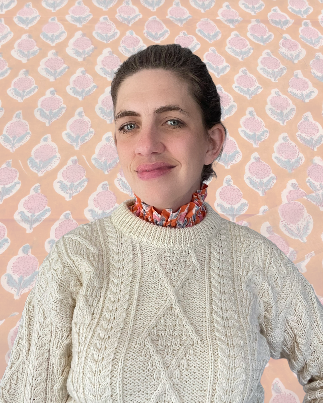 The Clever Collar - Dahlia Block Print