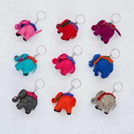 The Kenn Felt Keyring - Elephant